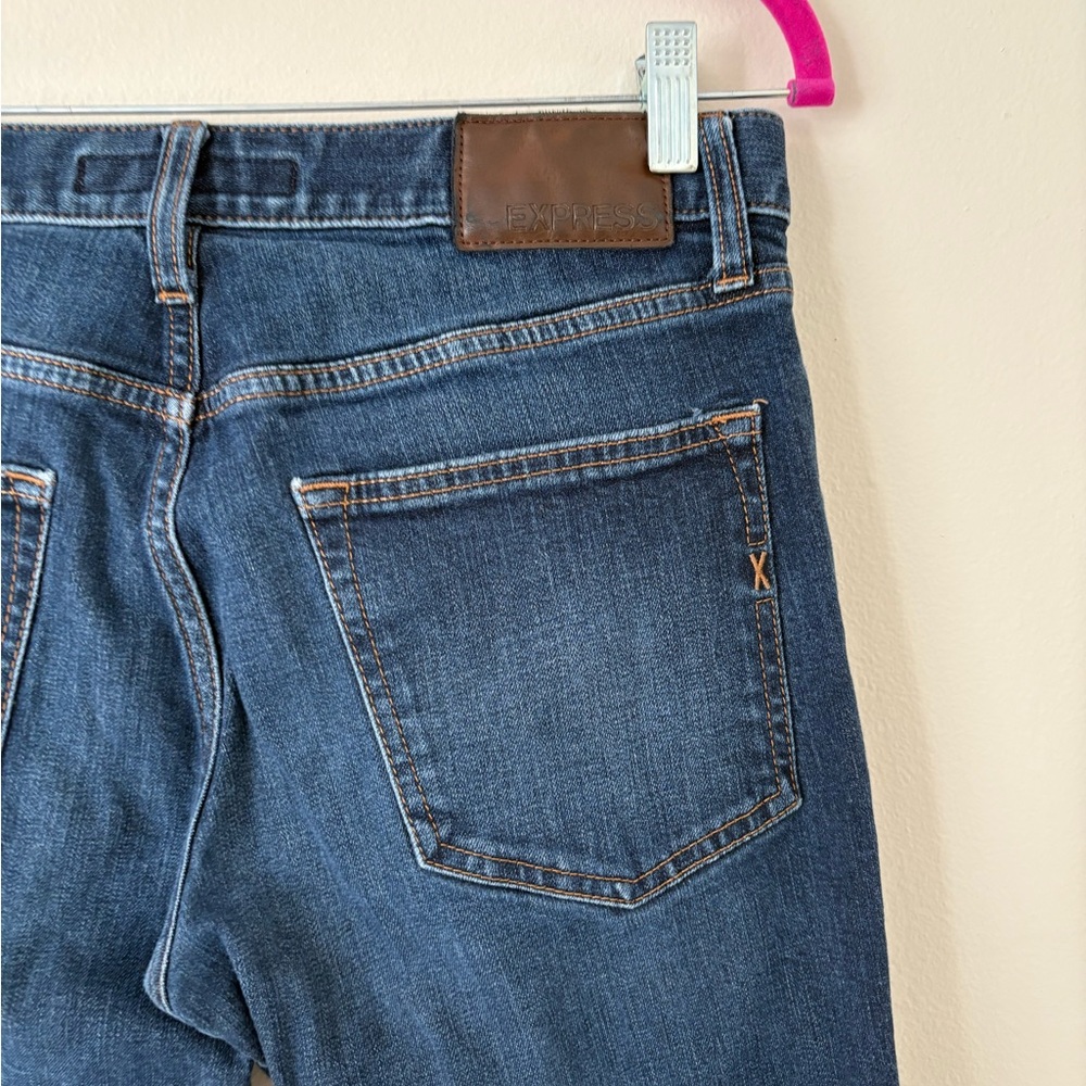 Express Slim Straight Dark Wash Jeans Size 30 x 30 - Picture 6 of 7